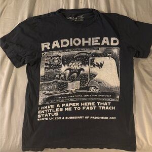 Radiohead Black Graphic Band Tee